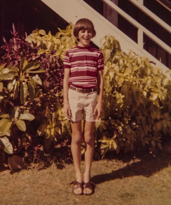 Me, off to Sunday school. Taken with my first camera. Photo credit: Yvonne Bowden