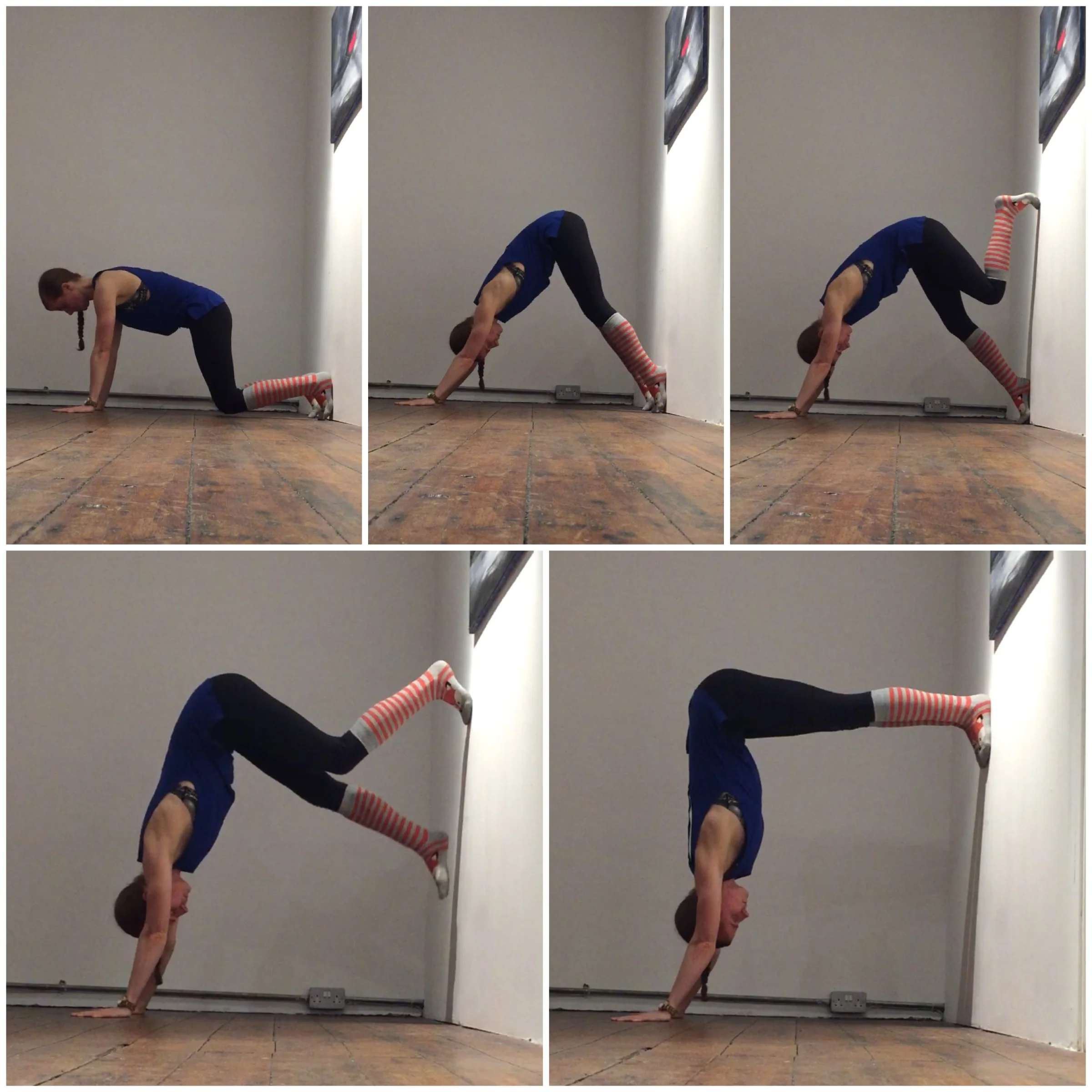 L-pose or handstand prep