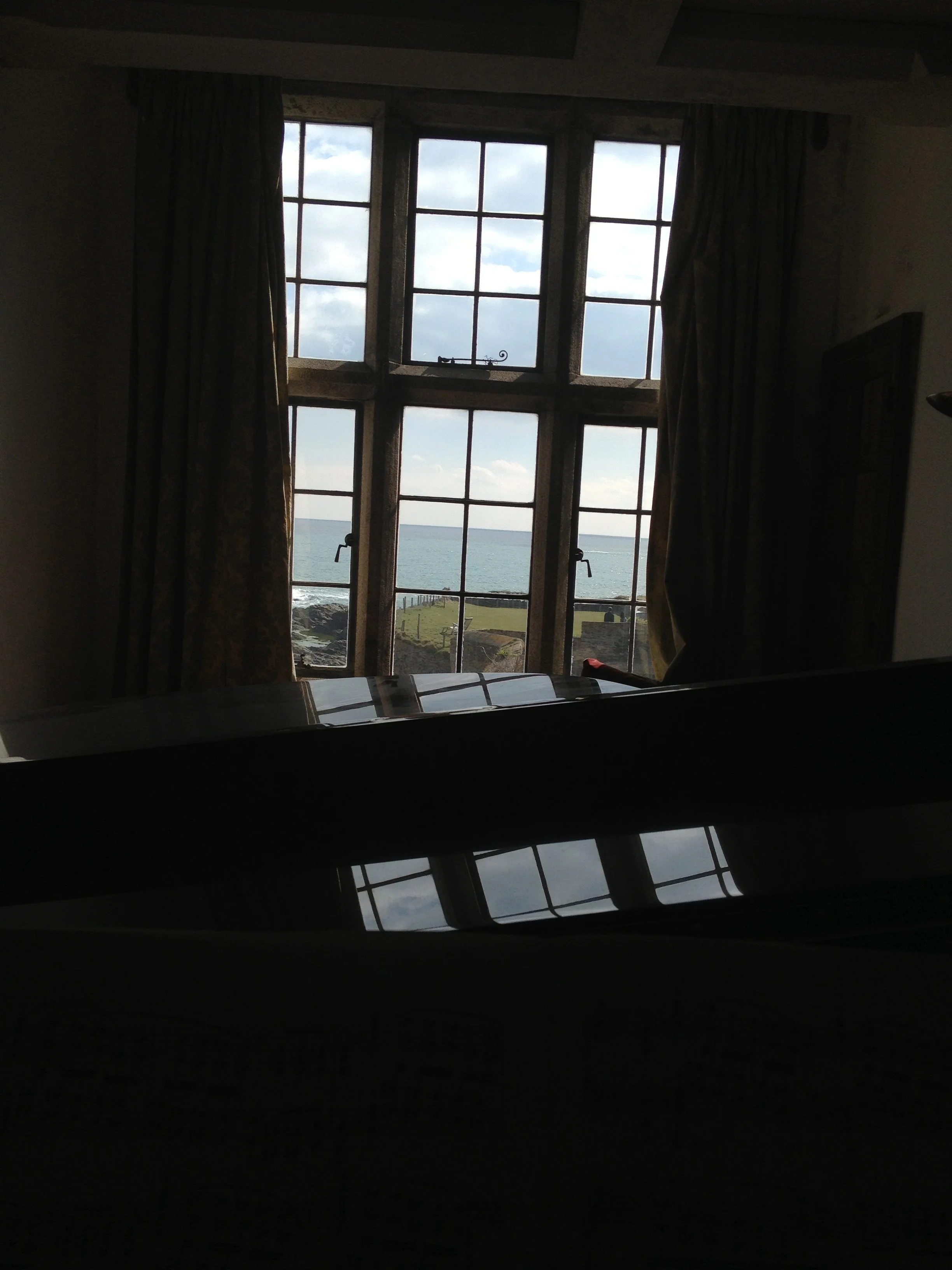 Practising on a Fazioli with a sea view