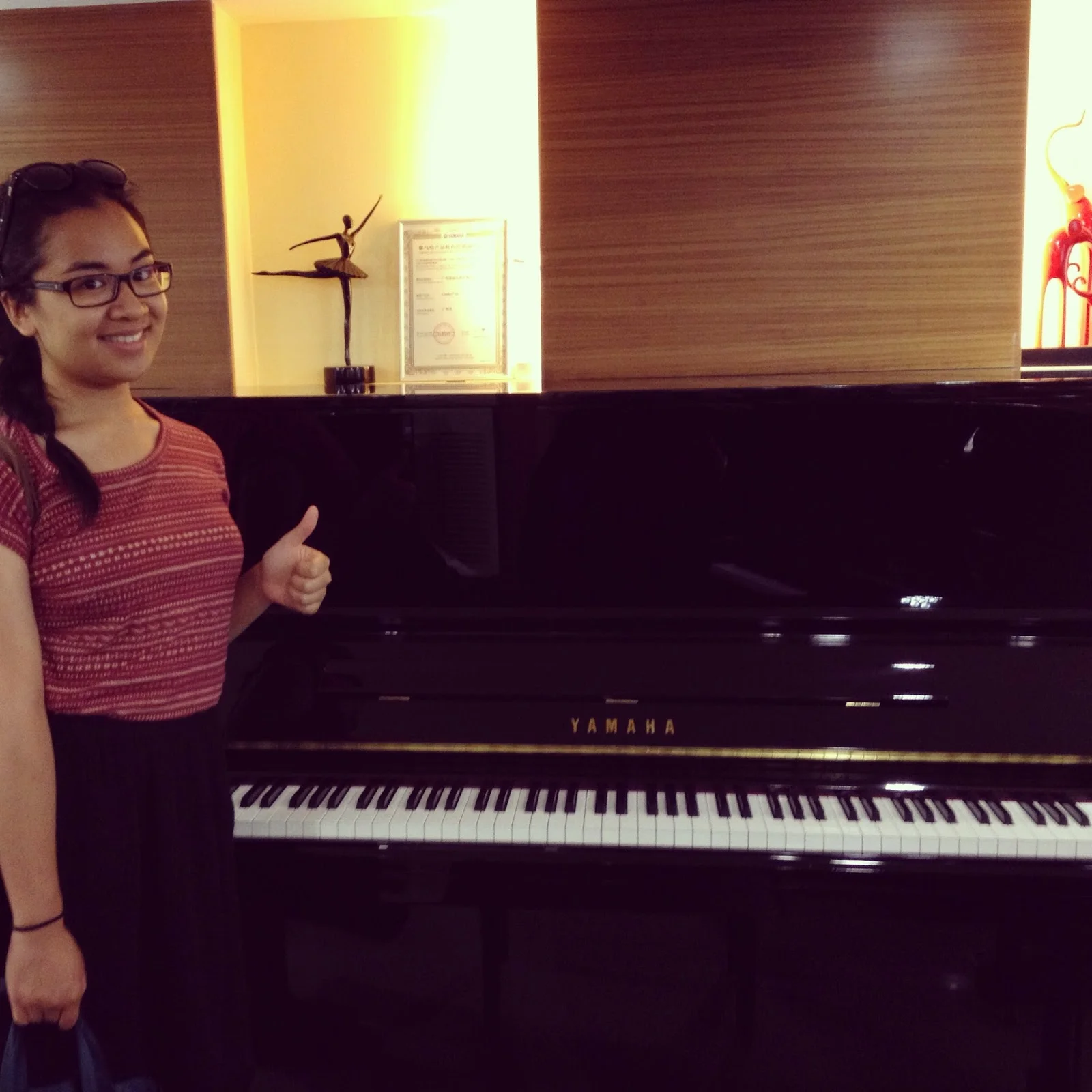 Me with the Yamaha YA131CS I chose