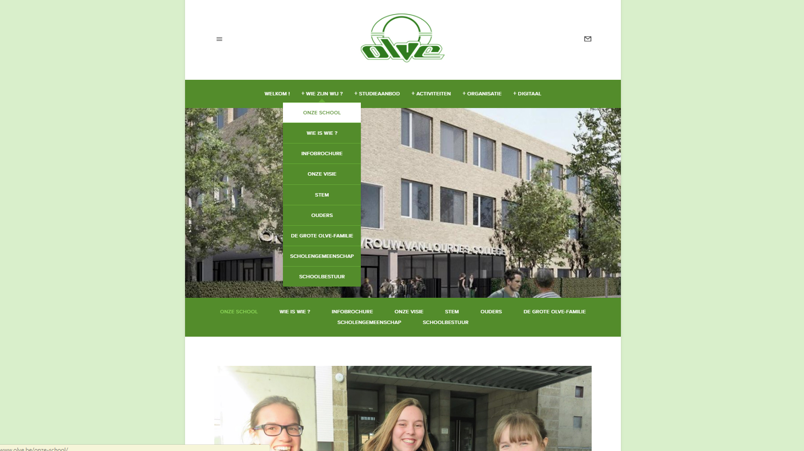 Het OLVE-college in Edegem en Mortsel www.olve.be