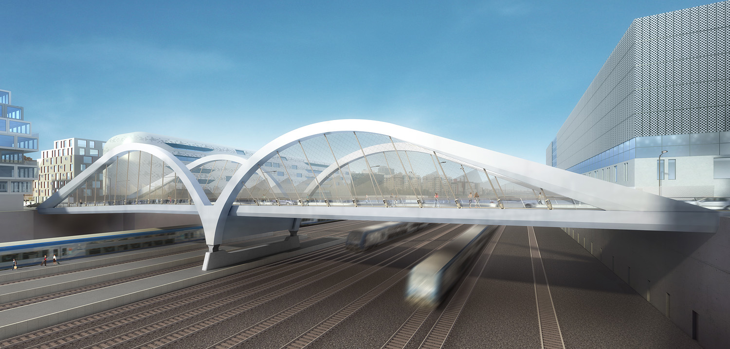 PONT DE FRANCHISSEMENTS DU FAISCEAU FERRE SAINT-LAZARE