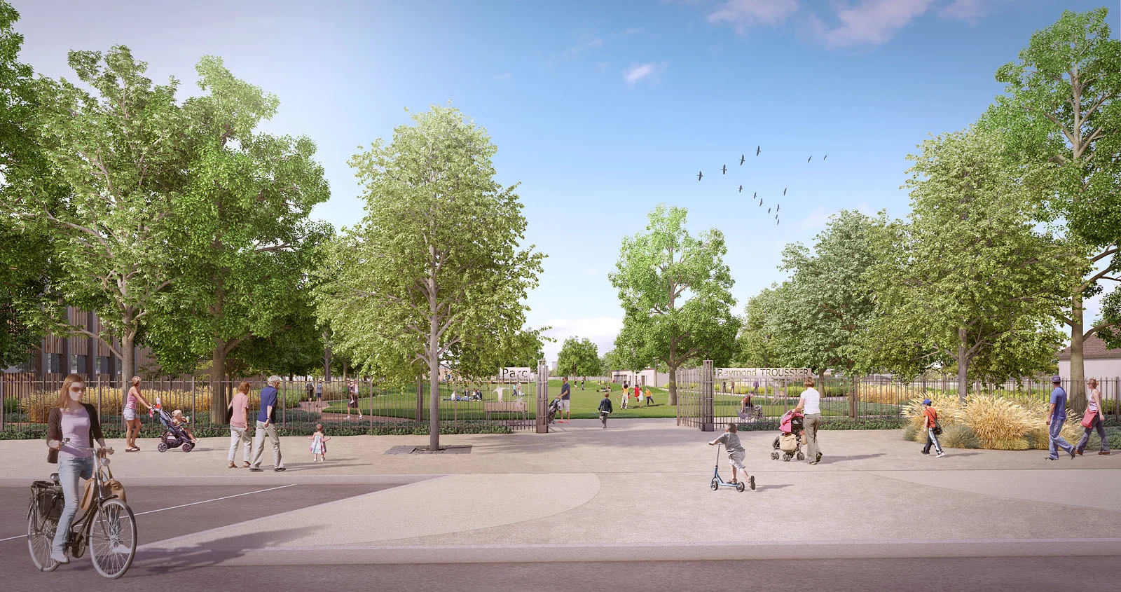 Reconfiguration Parc Raymond Troussier à Décines