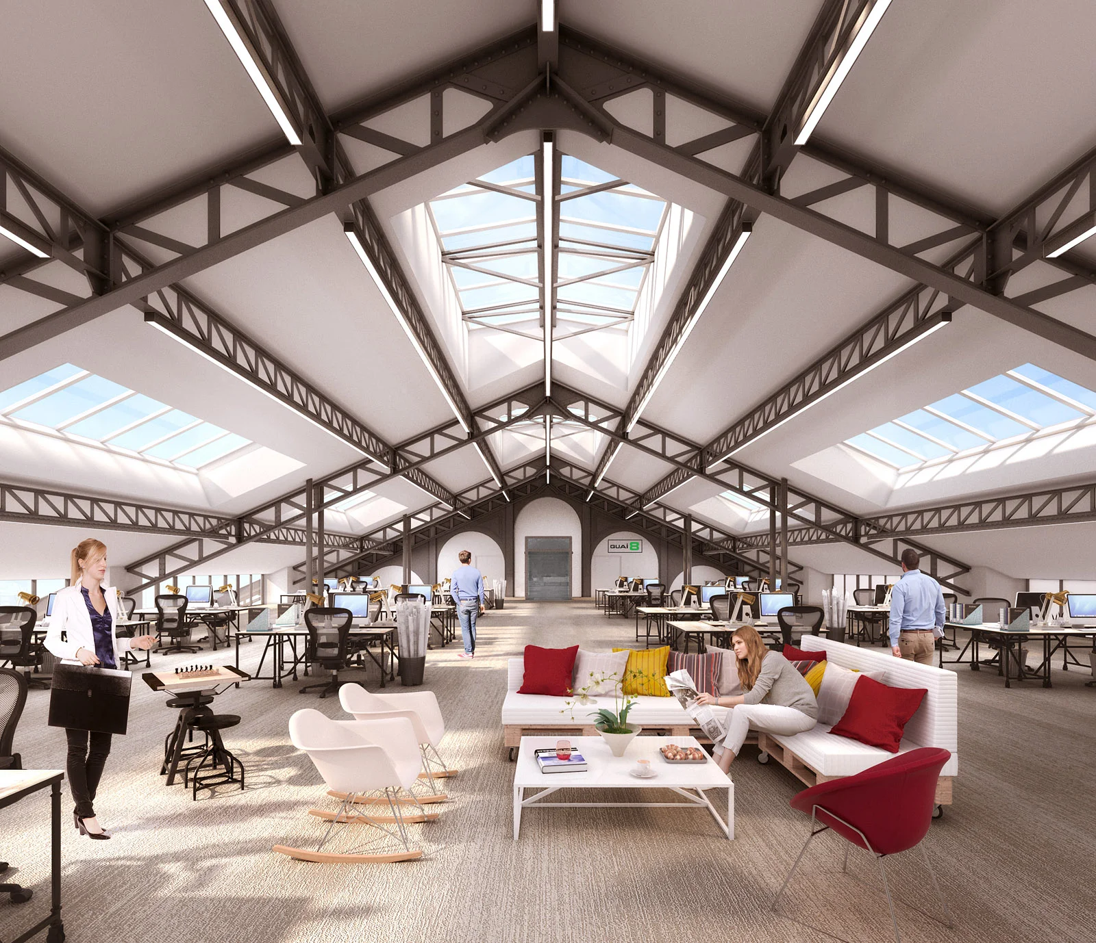 Reconversion de la halle ferroviaire de gare Saint-Lazare.