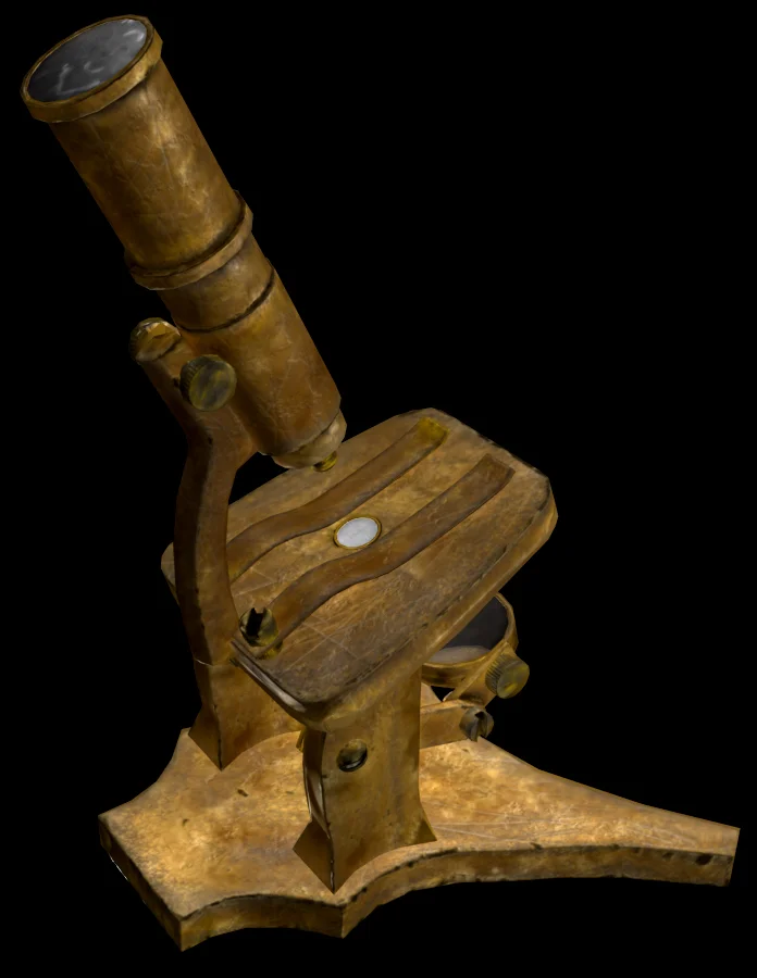 Old Microscope (Low Poly)