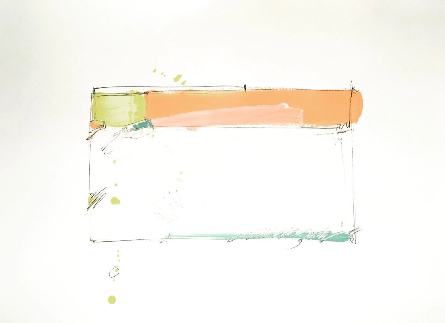  ‘mertonVille #2’ [1 of 6] - 24”x18” acrylic/gel&amp;pencil on cansonWCpaper  
