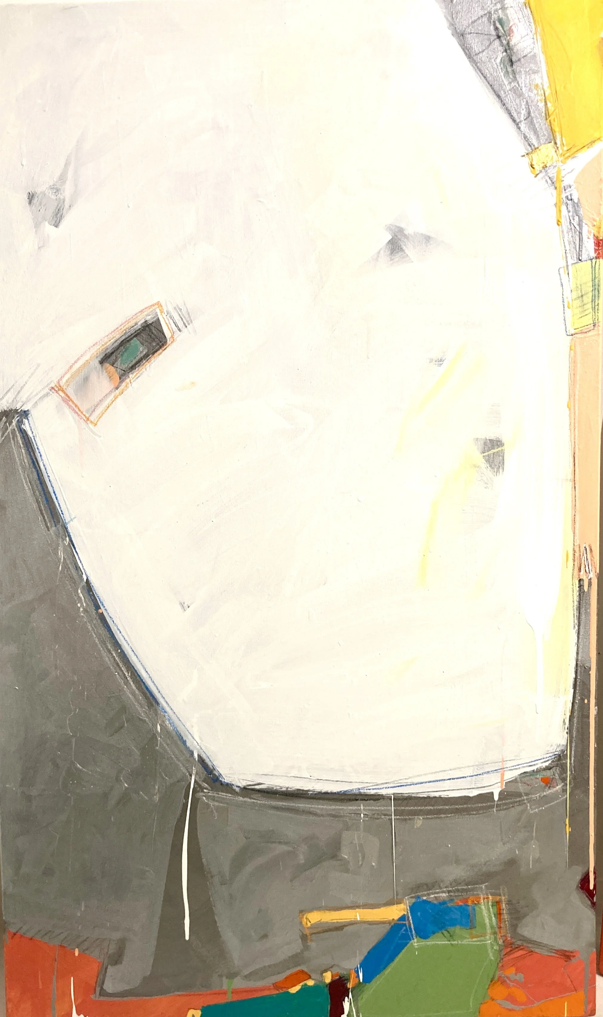 ‘findingMYfeet’ 5’sq #1canvas of 8 total - my entry hosted @deVos center in grandRapids sept18 thru oct4 - installs sept2 with artist reception sept18 from 6-8pm
