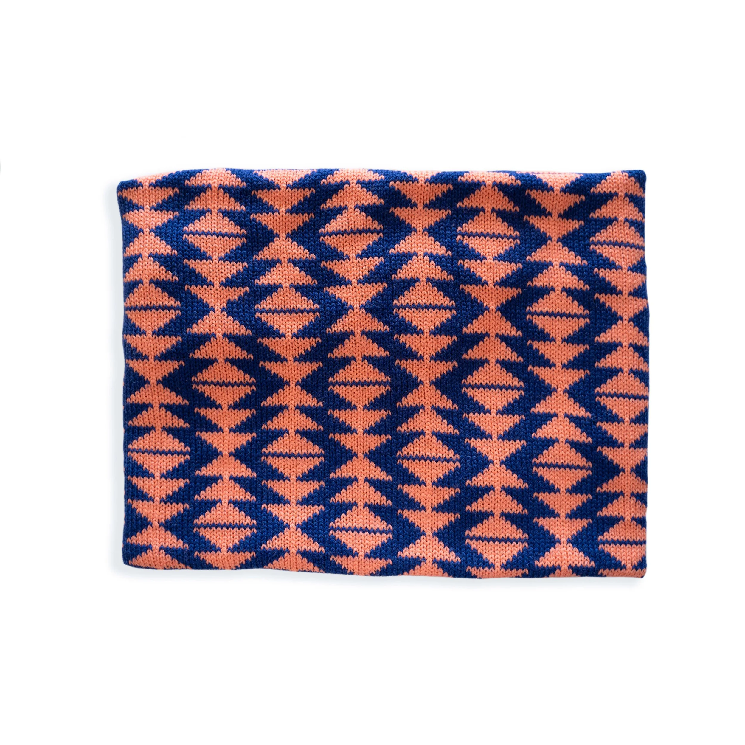 Dark Blue + Pink Reflection Cowl