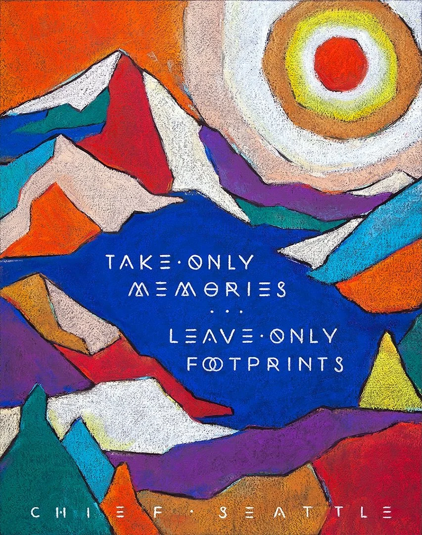 &hellip;but if you see some trash, pick that up too 💛

Used my hand me down grandfather&rsquo;s chalk pastels for this chalkboard. I&rsquo;m pretty sure most of these colors are toxic, but they don&rsquo;t make &lsquo;em like this anymore. This was 
