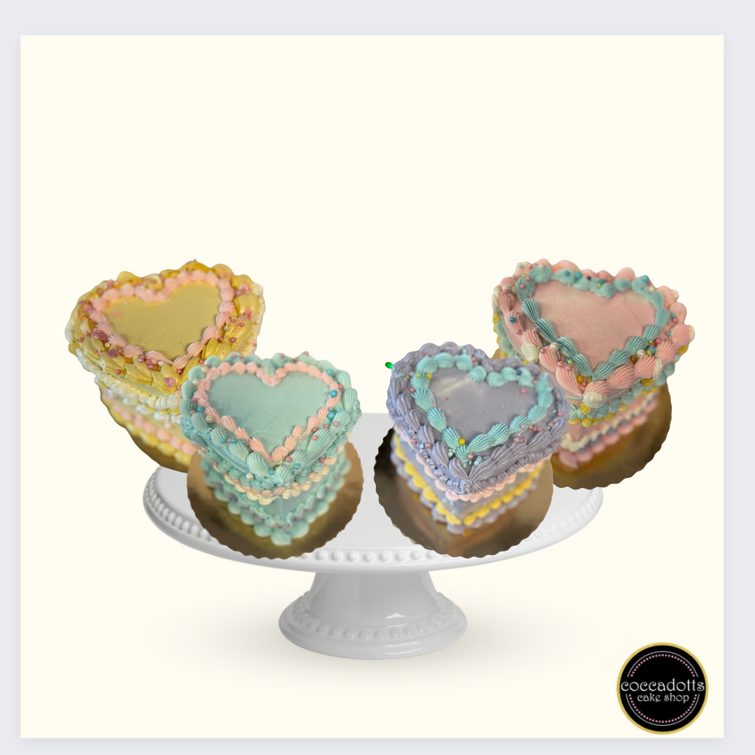 Pastel Heart Cake
