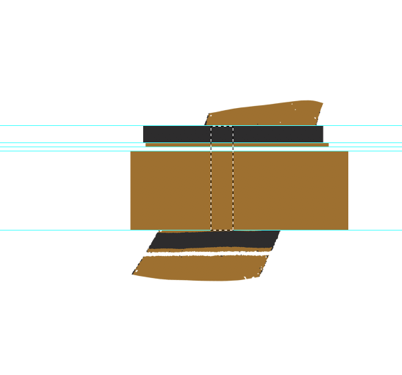 Enjoying the steps along the way to ultimately making a diagonal stripe, based off a painting I did.