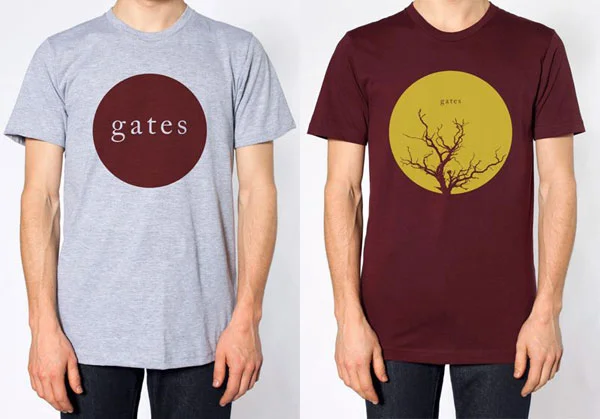 Gildan 100% Cotton Tshirt, Heather Gray and Maroon. 