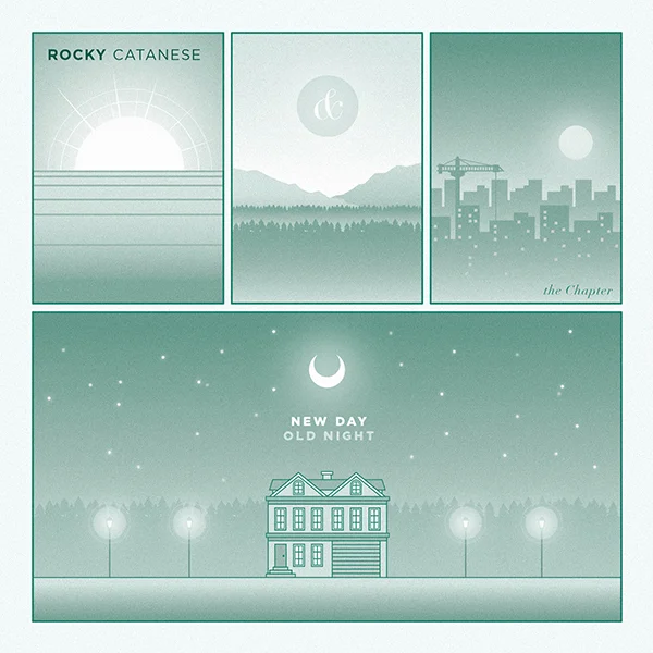 "New Day Old Night" Rocky Catanese LP/CD. 2015. Sniffling Indie Kids Records. 