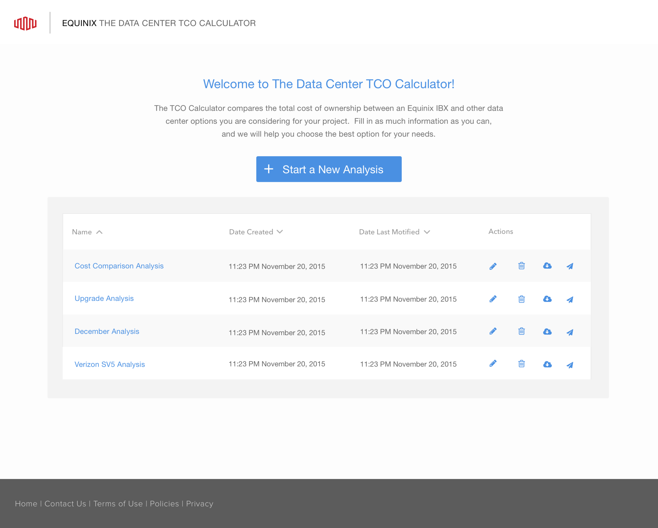 TCO - Start Screen