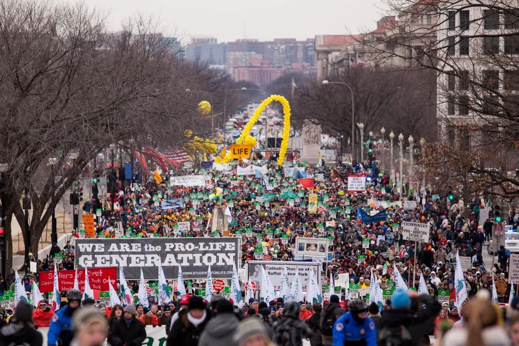 The March for Life in Washington DC.