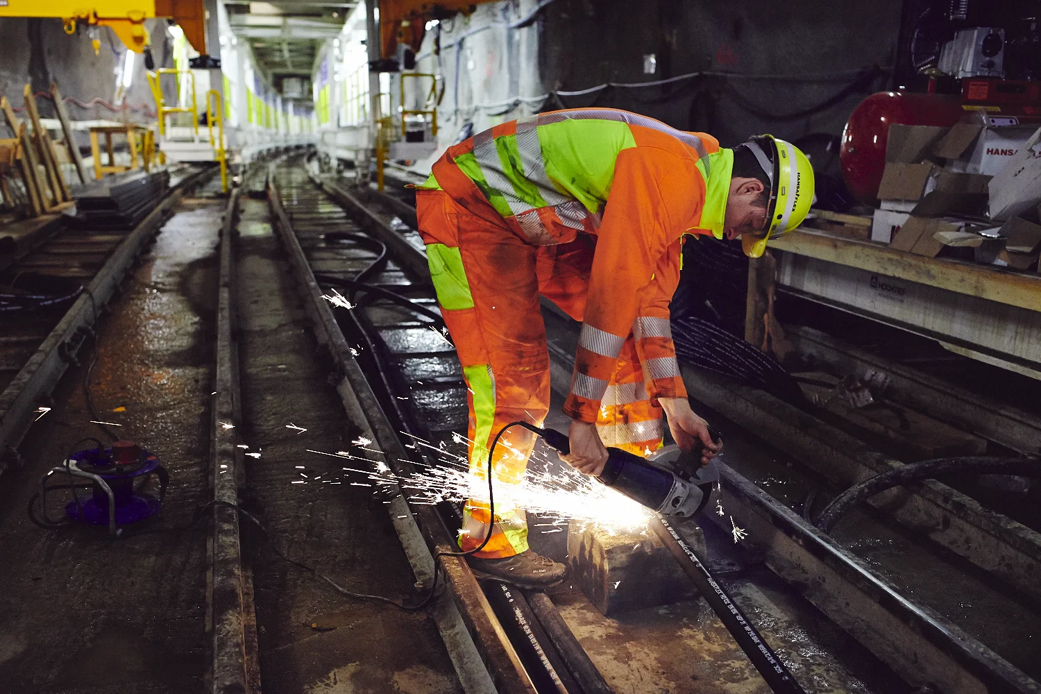 Tunnel, Tunneling, Robbins, Austria, construction site, industrial, documentary