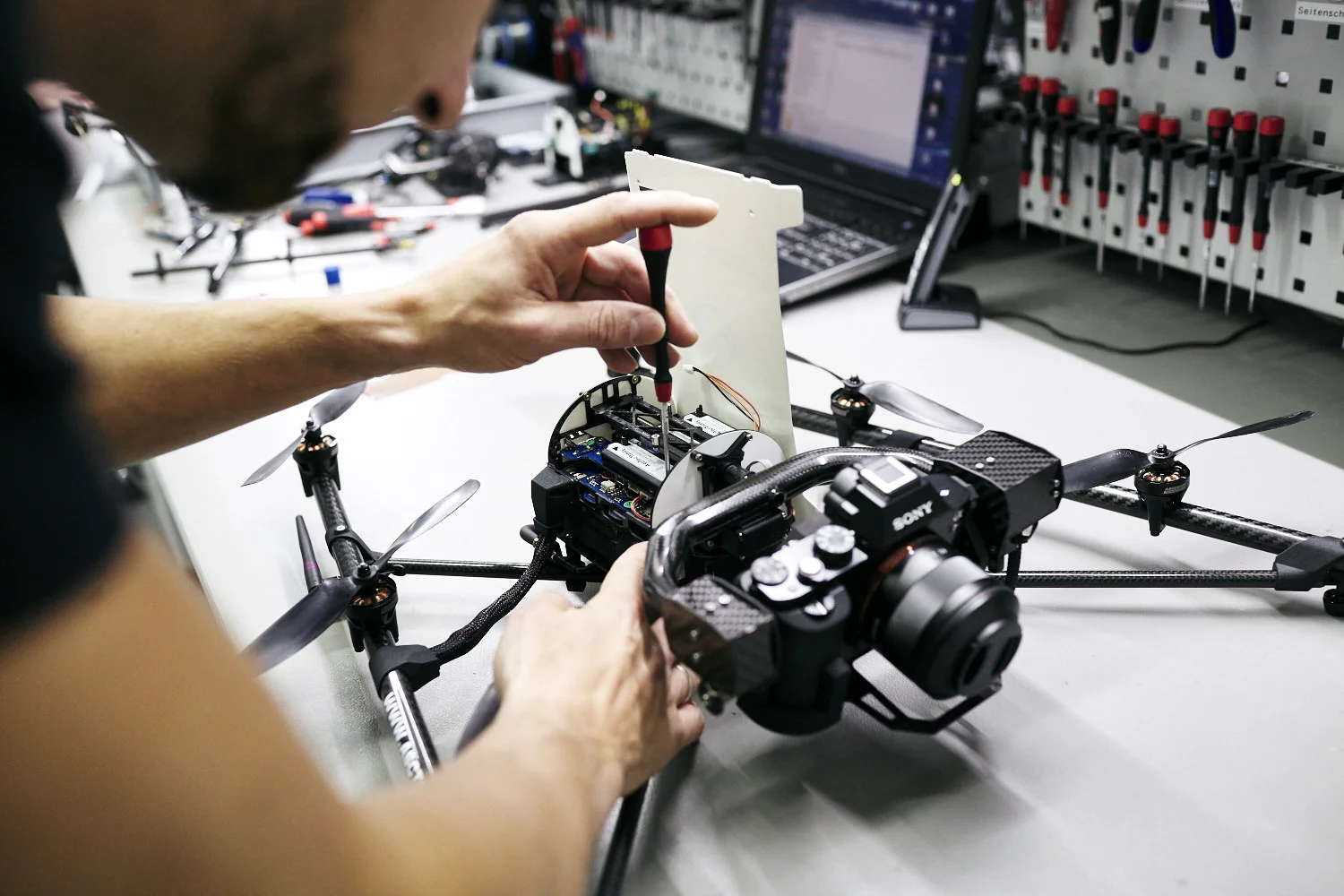 Drone company for Google magazine about digitalization in Munich