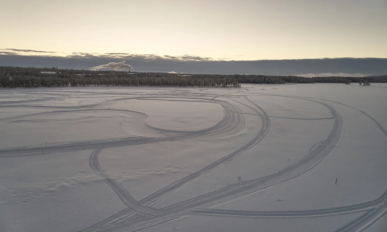 Drone shoot for Landrover in Arjeplog, Sweden