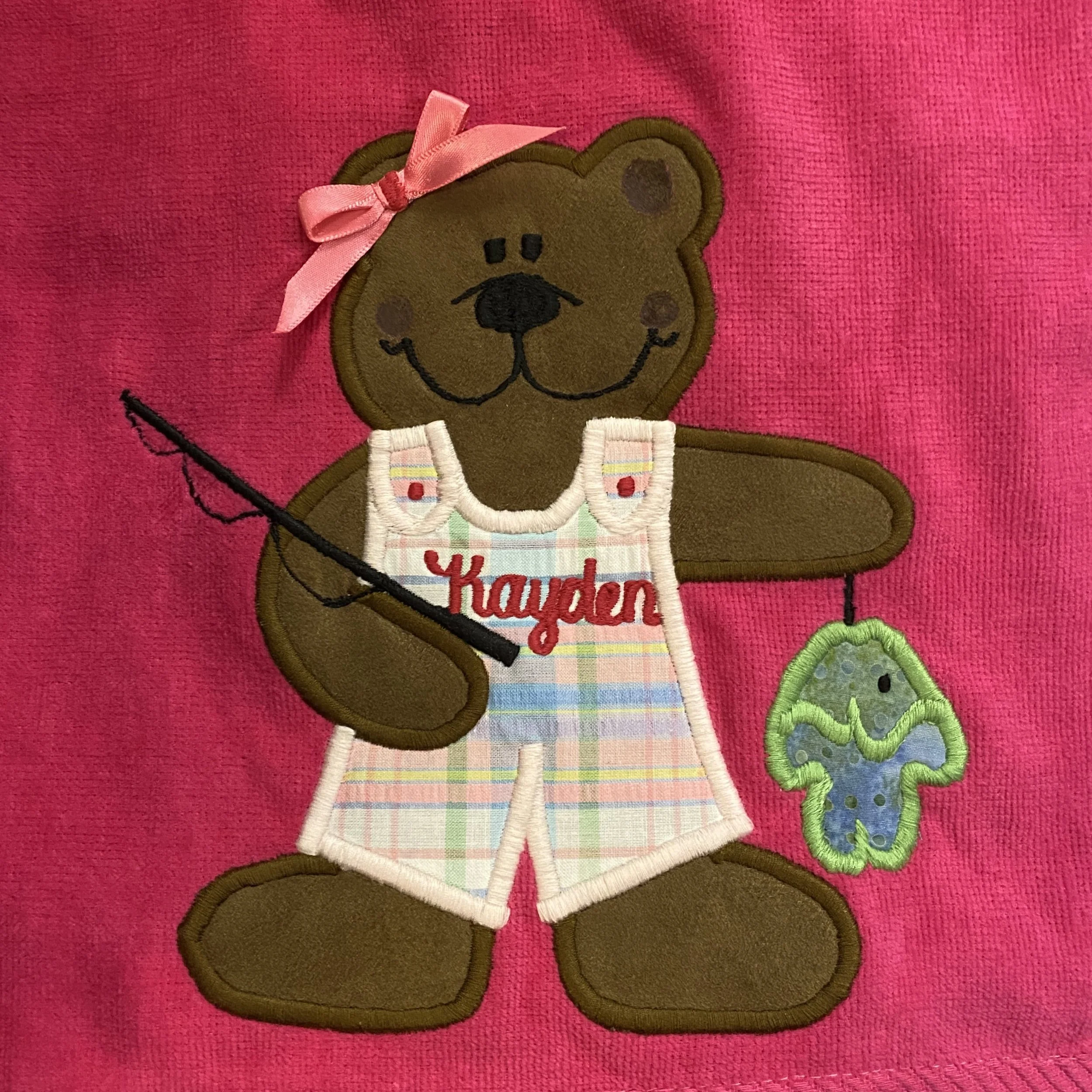 Fishing Bear on Fuschia