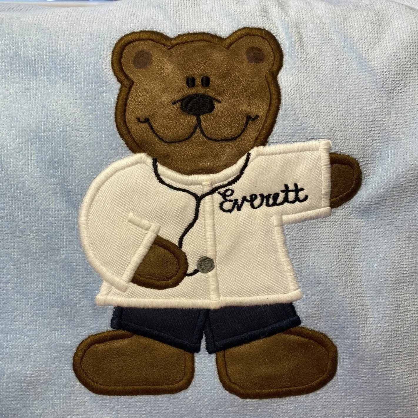 Doctor Bear on Light Blue