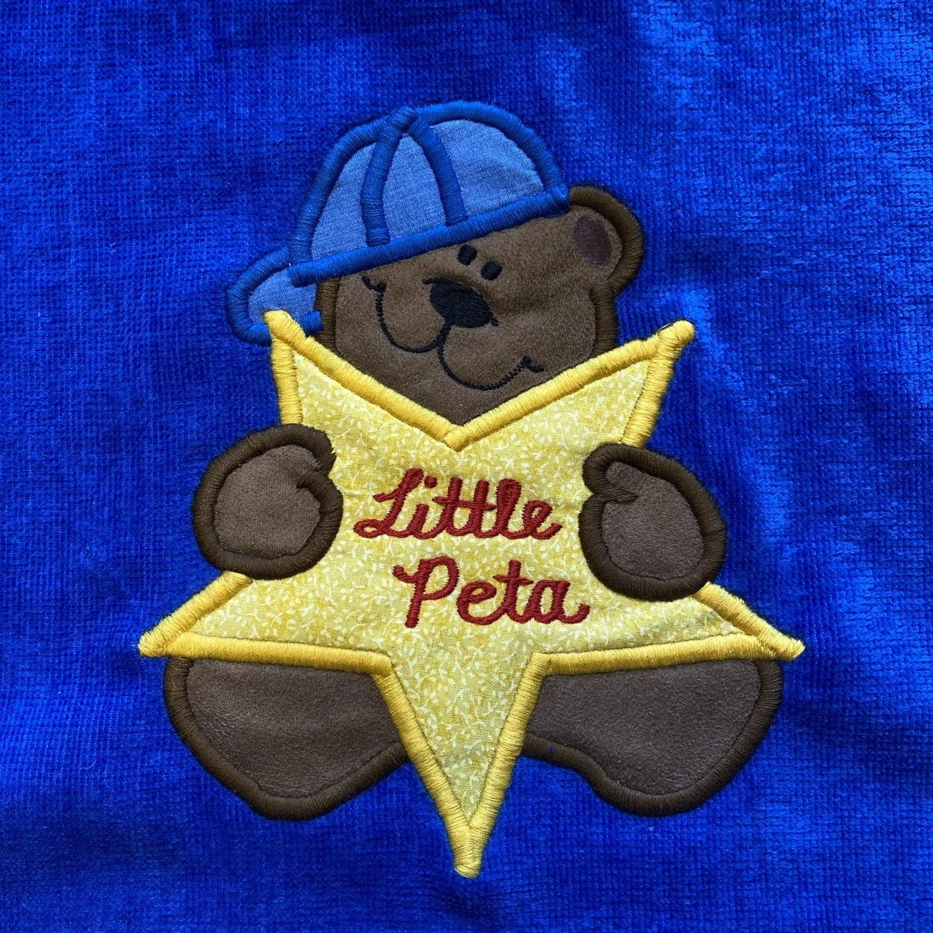 Star Bear on Royal Blue