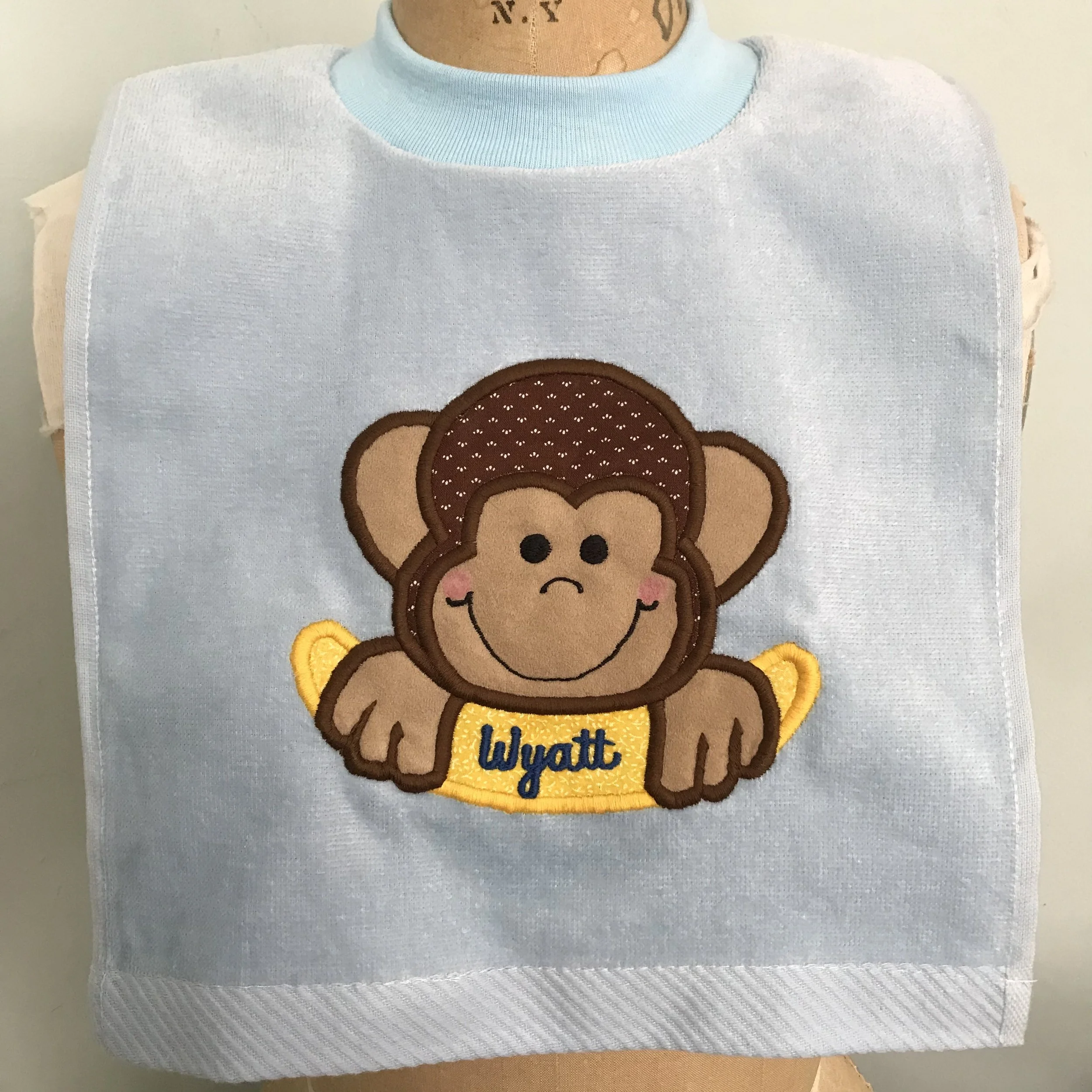 Monkey on Light Blue