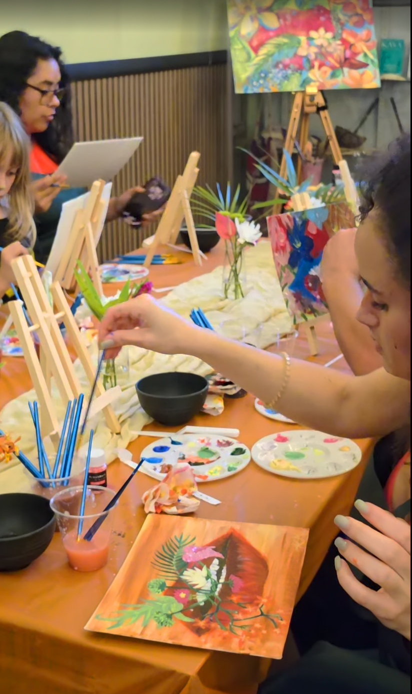 Kava & Kreate. Guided Painting Class. Halloween Edition