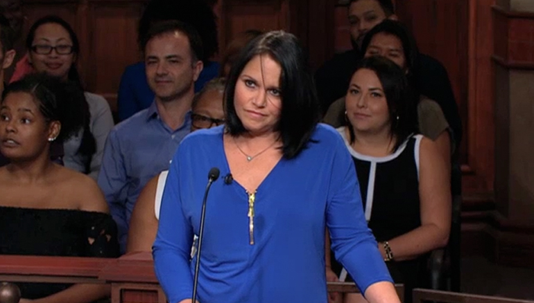 On Thursday, &nbsp;a case unlike any other. A woman sues another woman, whom she says she tried to help after she found her drunk and naked at a racetrack! The plaintiff says the defendant assaulted her- what does the defendant say? Tune in to find …