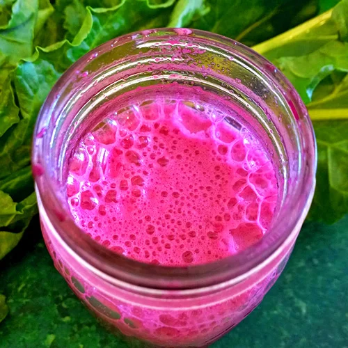 Beet, Apple, Kale, and Ginger Juice 