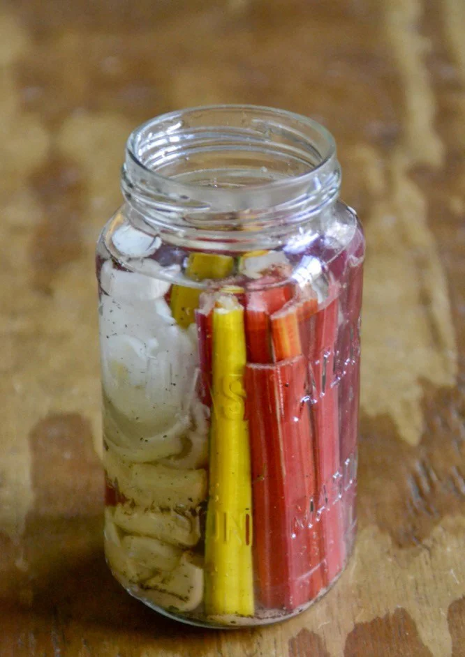 Lacto Fermented Rainbow Chard by Raia's Recipes