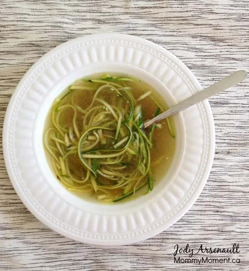 Chicken Zoodle Soup by Mommy Moment
