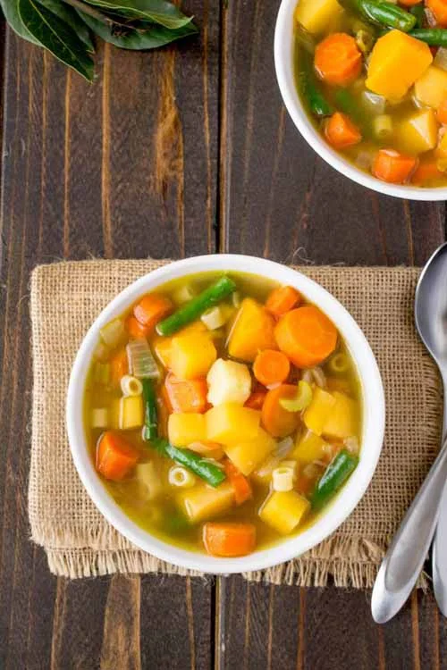 30 Minute Winter Vegetable Soup by Culinary Ginger