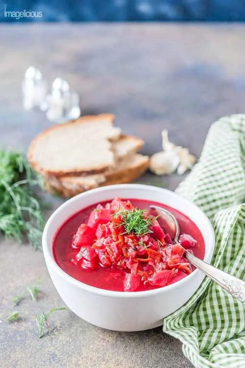 Instant Pot Borscht (Vegan and Gluten-Free) by Imagelicious