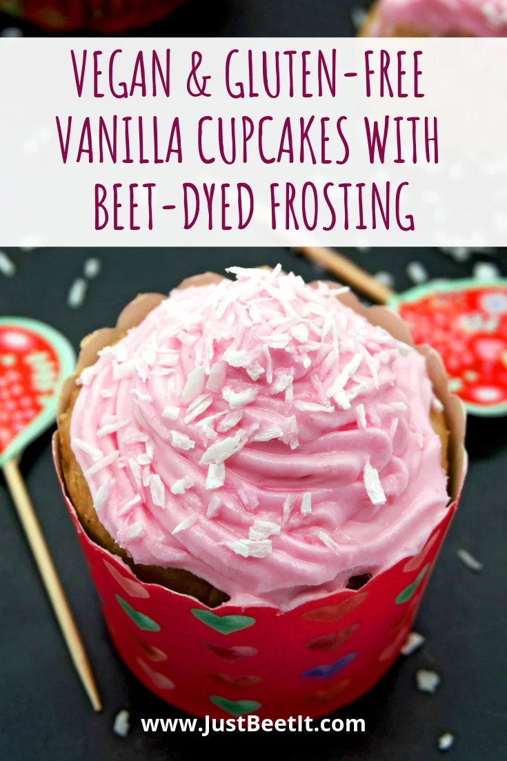 vegan and gluten-free vanilla cupcakes with beet-dyed frosting.jpg