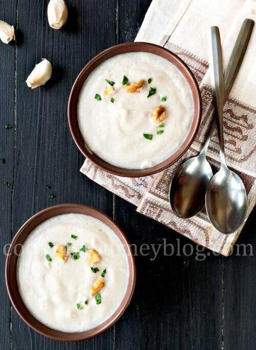Roasted Cauliflower Soup by Cooking Journey Blog