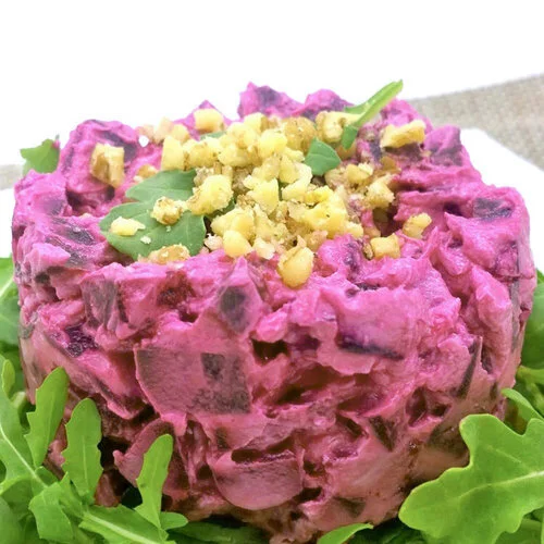 Roasted Beets and Chèvre Vegetarian Tartare