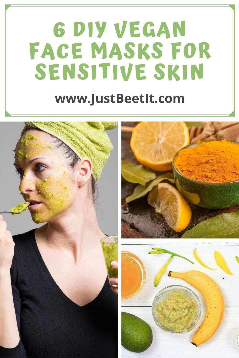 Verleiding Schaken Zuidelijk 6 Vegan Face Masks for Sensitive Skin Using Food from Your Fridge — Just  Beet It
