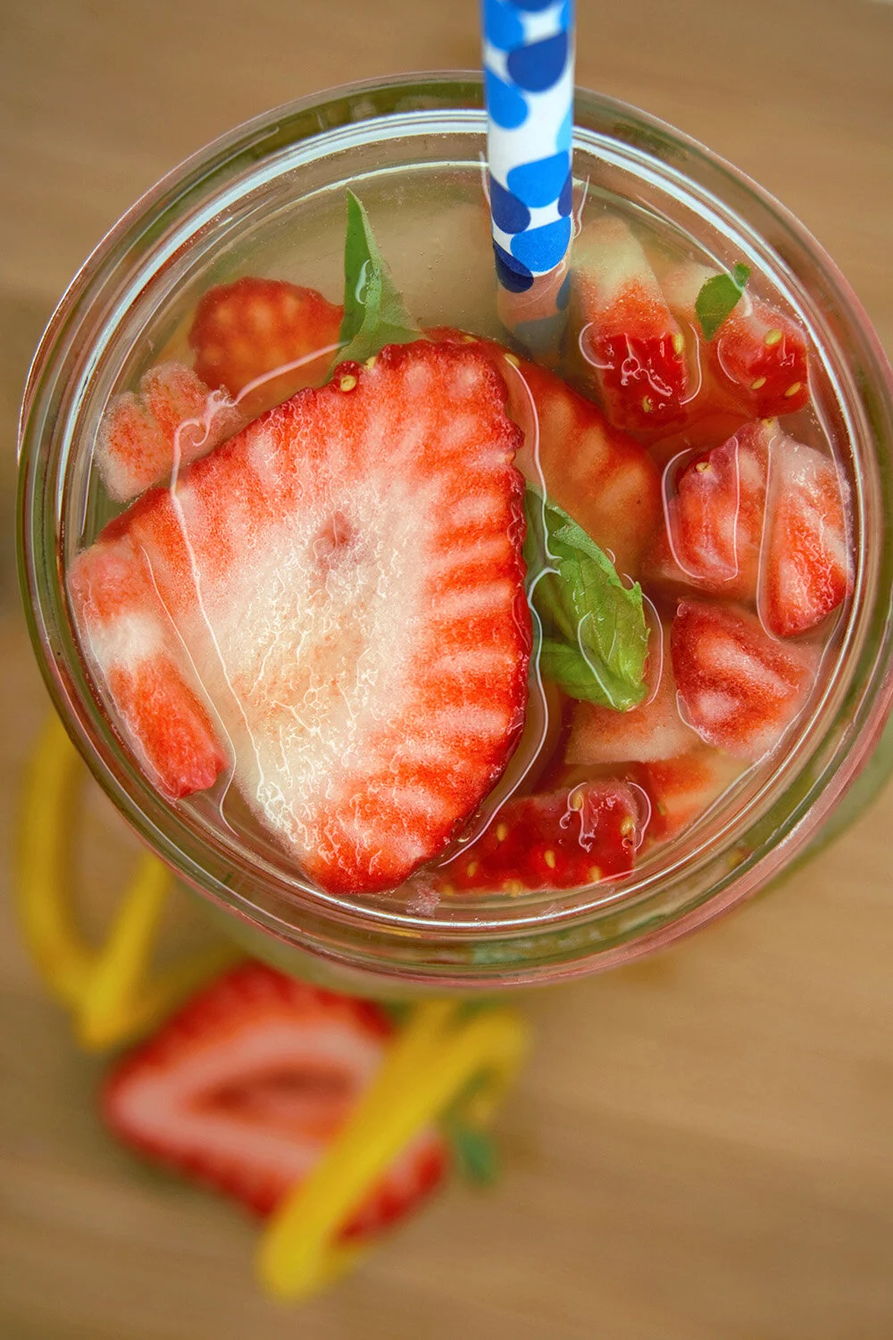 Beauty and the Beet: Golden Beet, Strawberry, and Basil Fizzy Limeade 