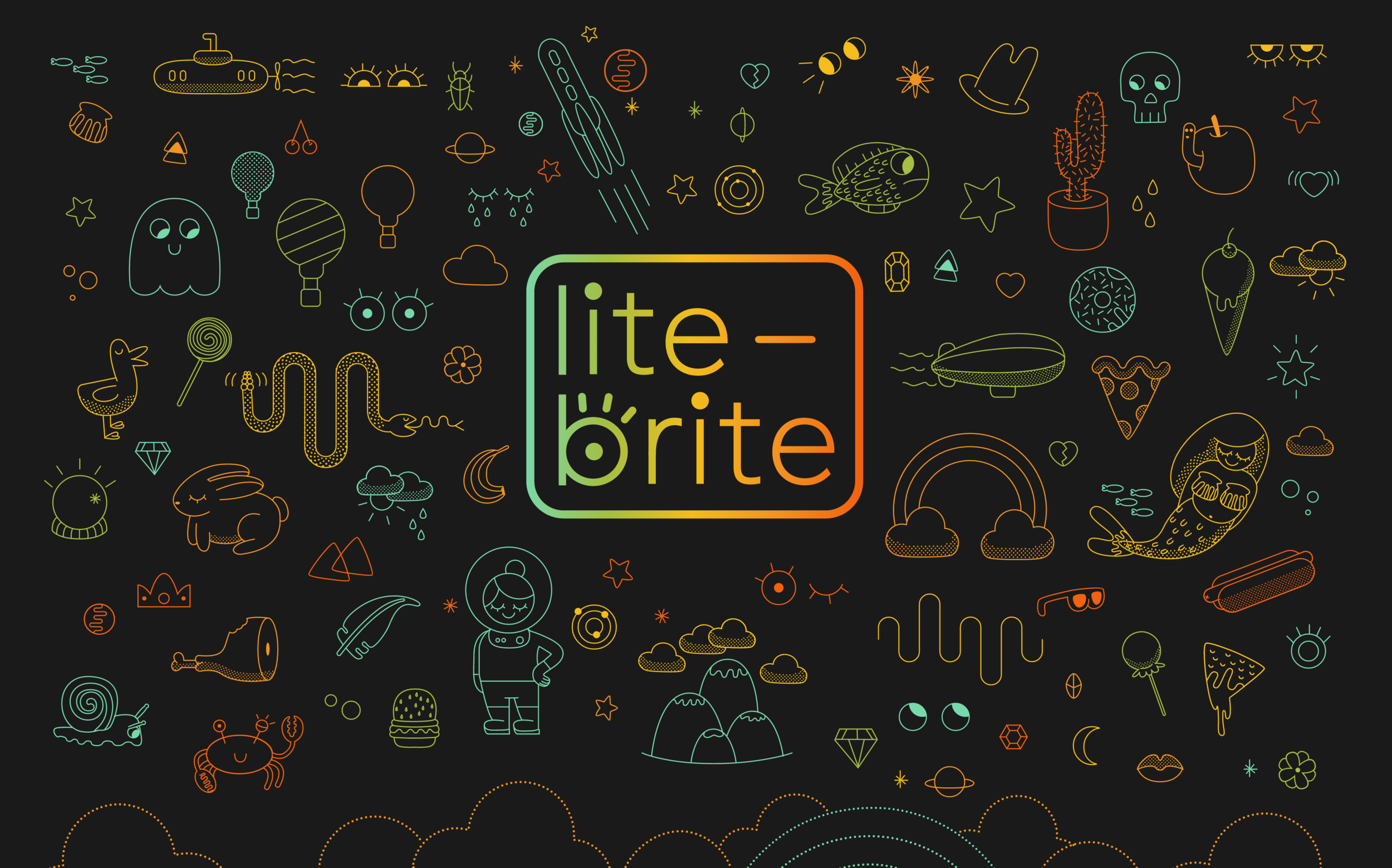Lite Brite Landing page