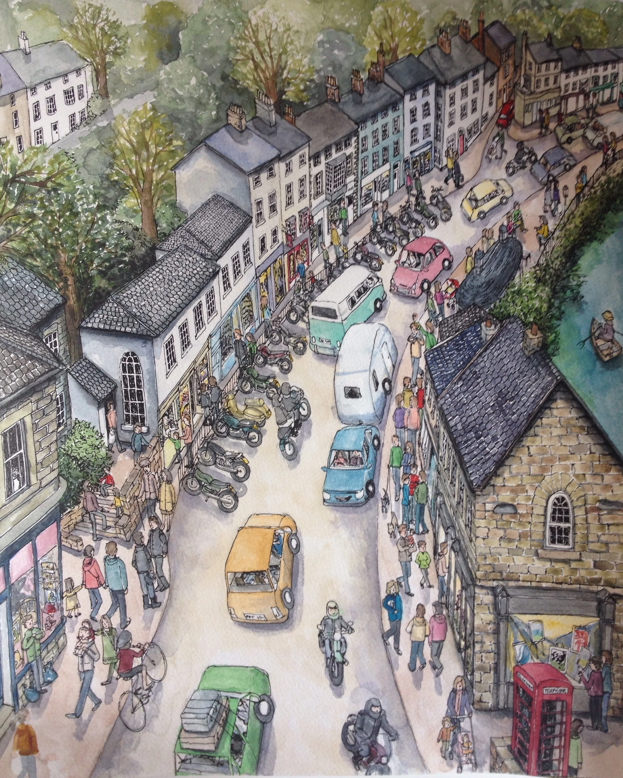 Matlock Bath now at the Derbyshire Open Art Competition, Buxton
