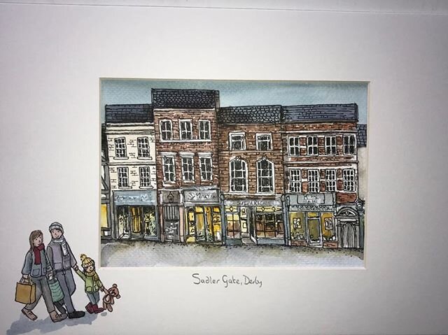 Sadler Gate in Derby #illustration. #derbyillustration. #derby. #sadlergatederby