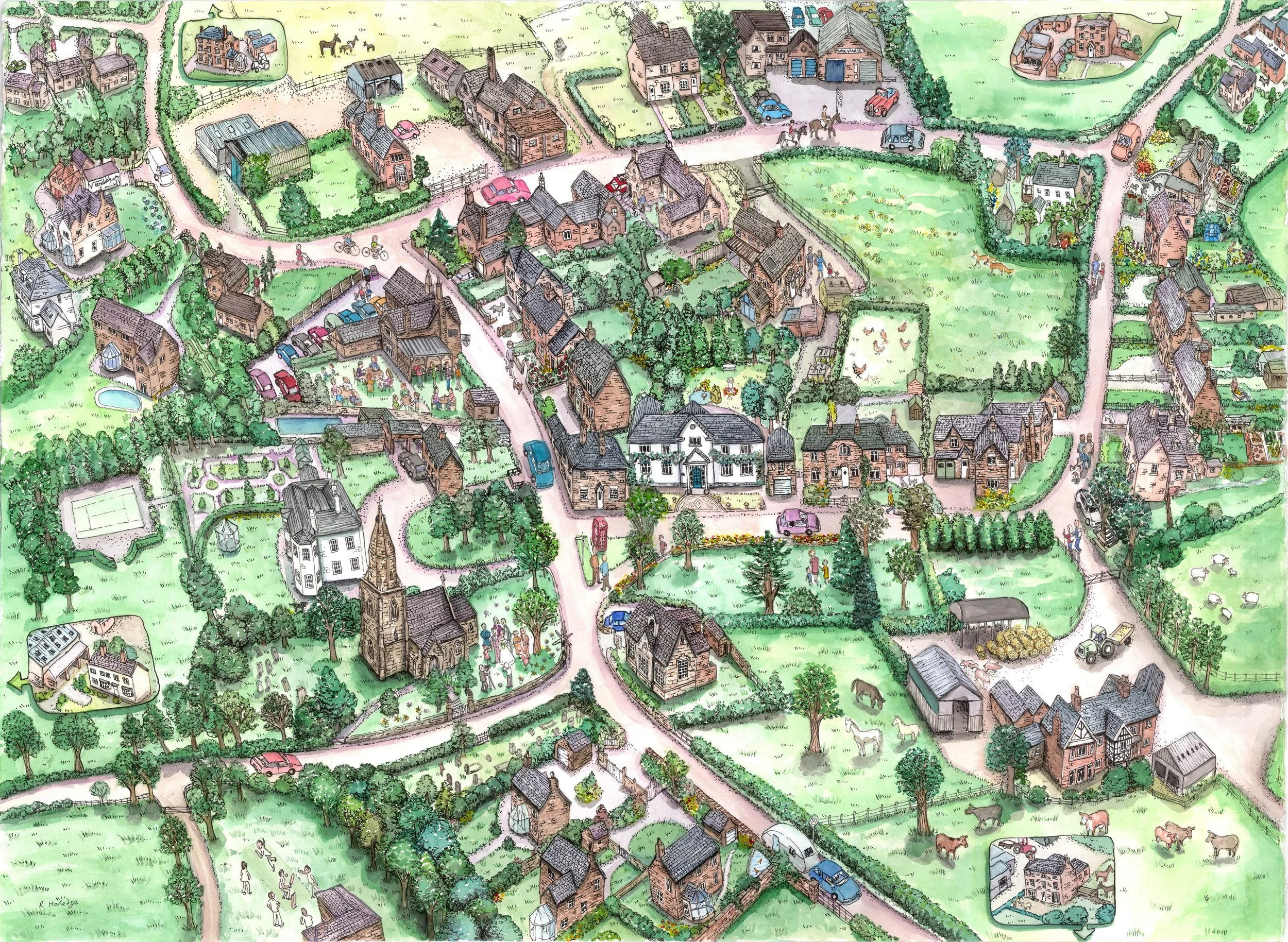 Lullington Village Map
