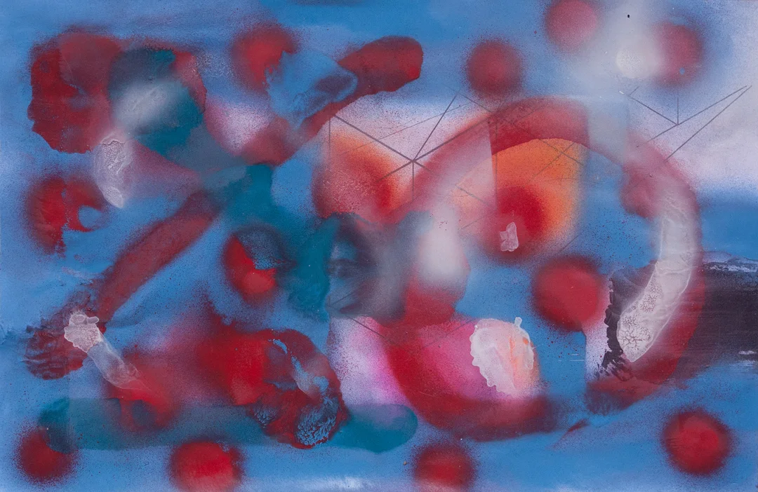 Hugs & Kisses 2014 Mixed media on paper 11 x 17 in.