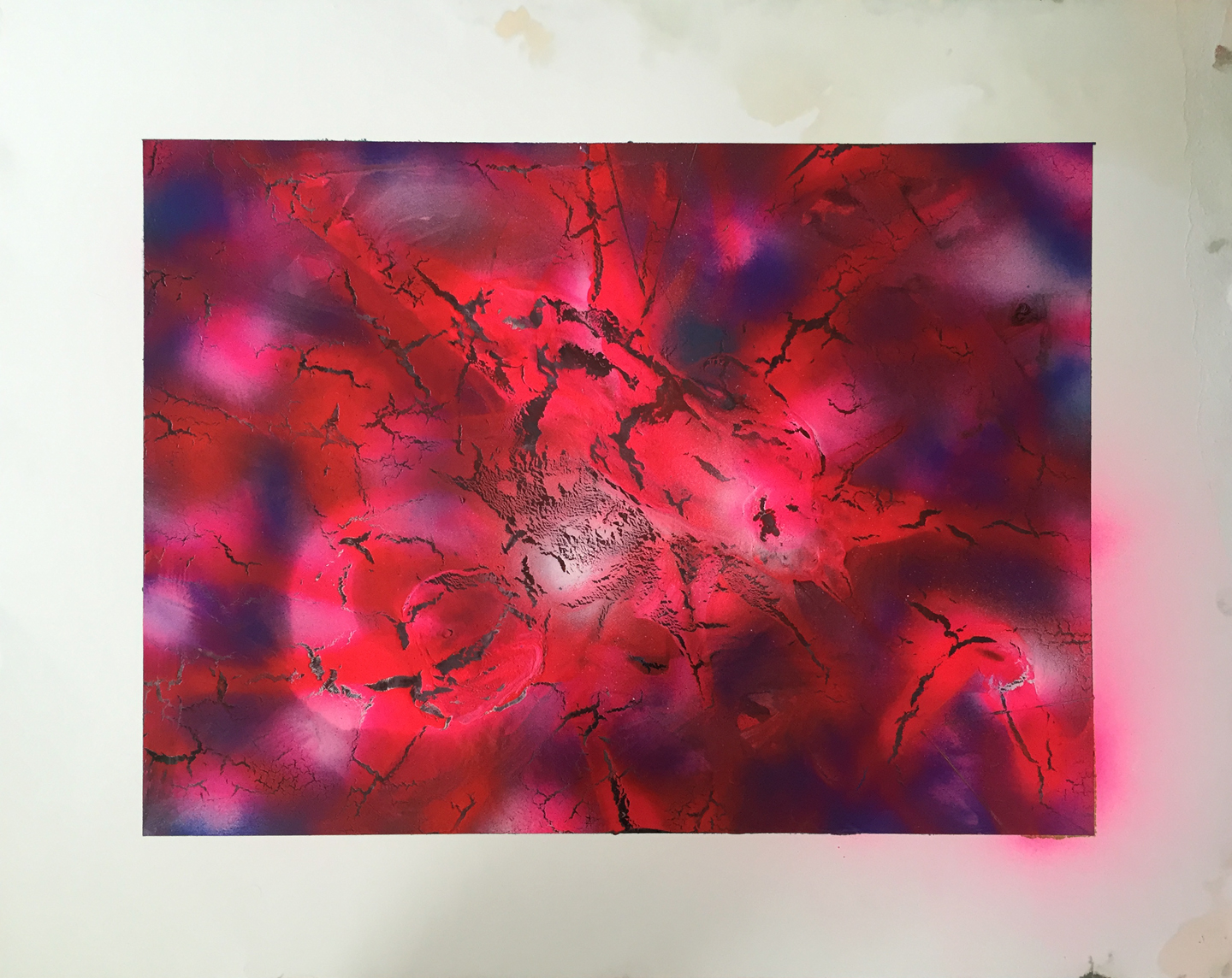 Untitled 2014 Oil & enamel on paper 12 x 16 in.