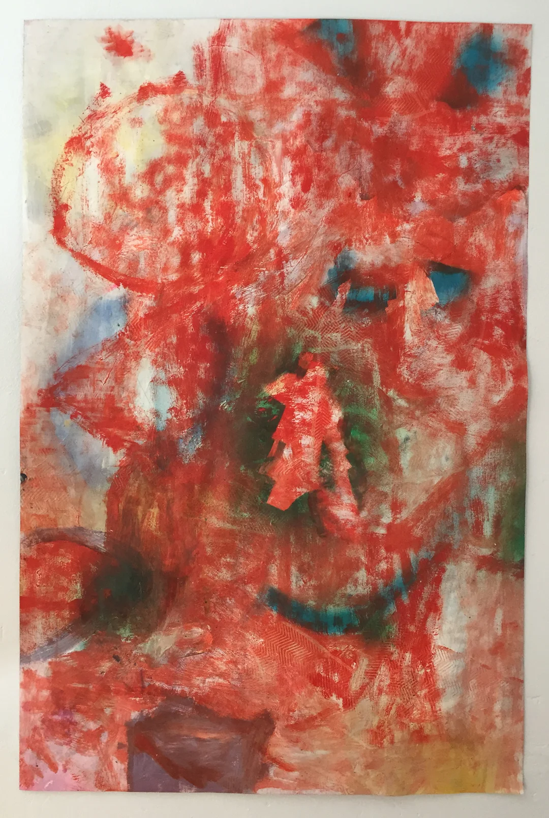 Untitled 2014 Mixed media on paper 23 x 35 in.