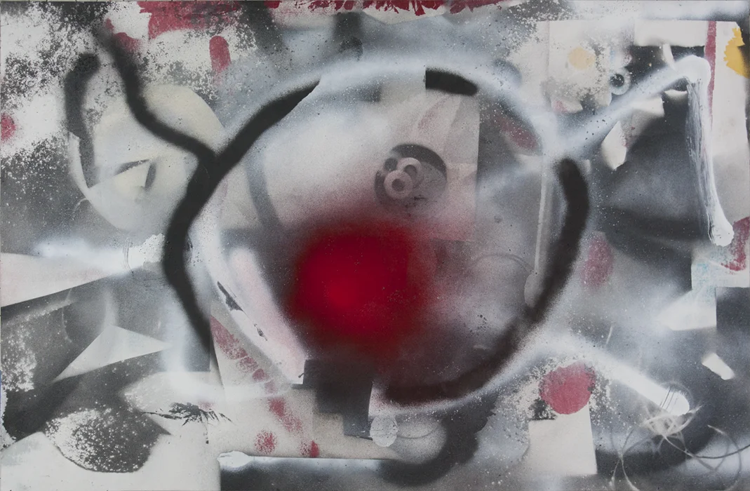Factory I 2014 Enamel on paper 23 x 35 in.