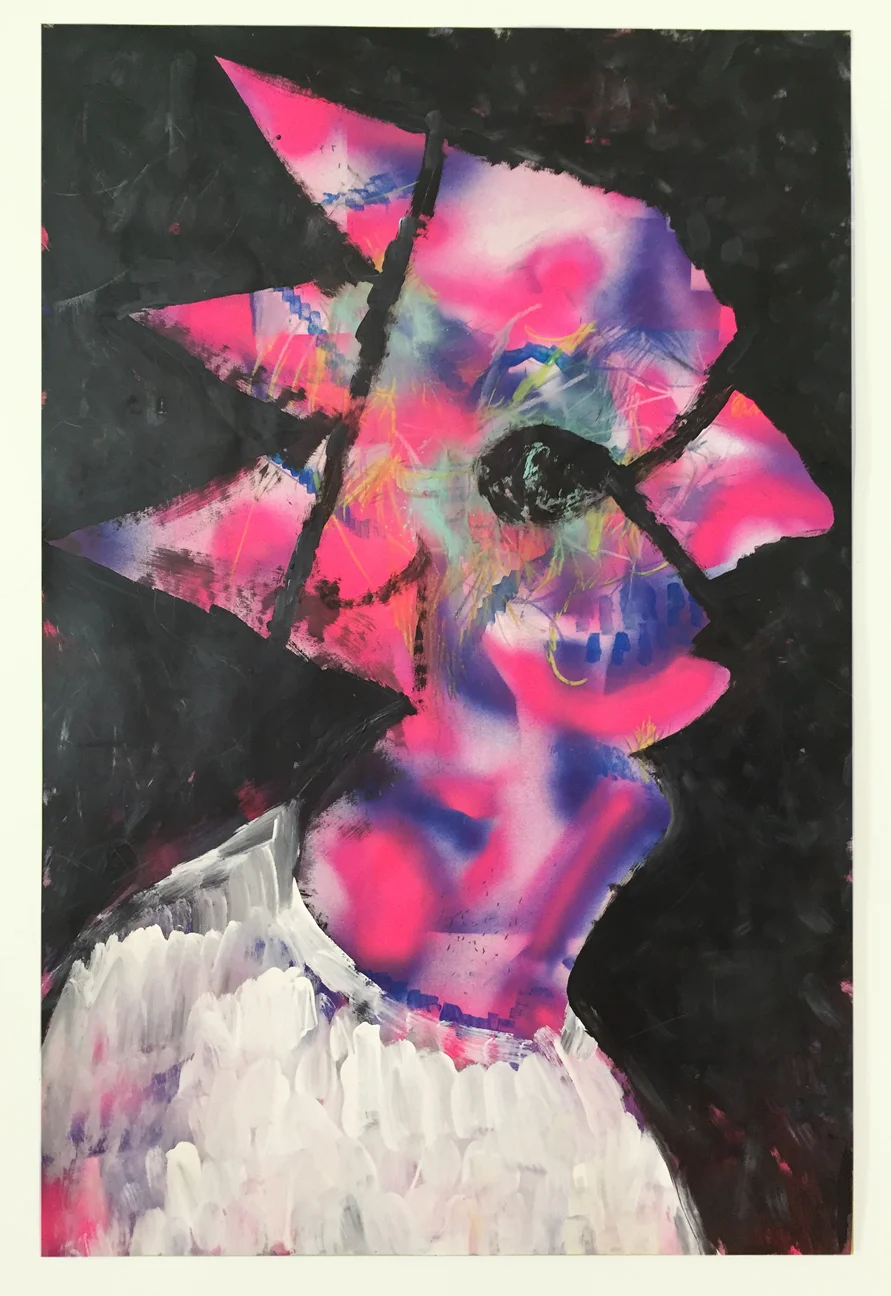 As I Wish 2014 Mixed media on paper 23 x 35 in.