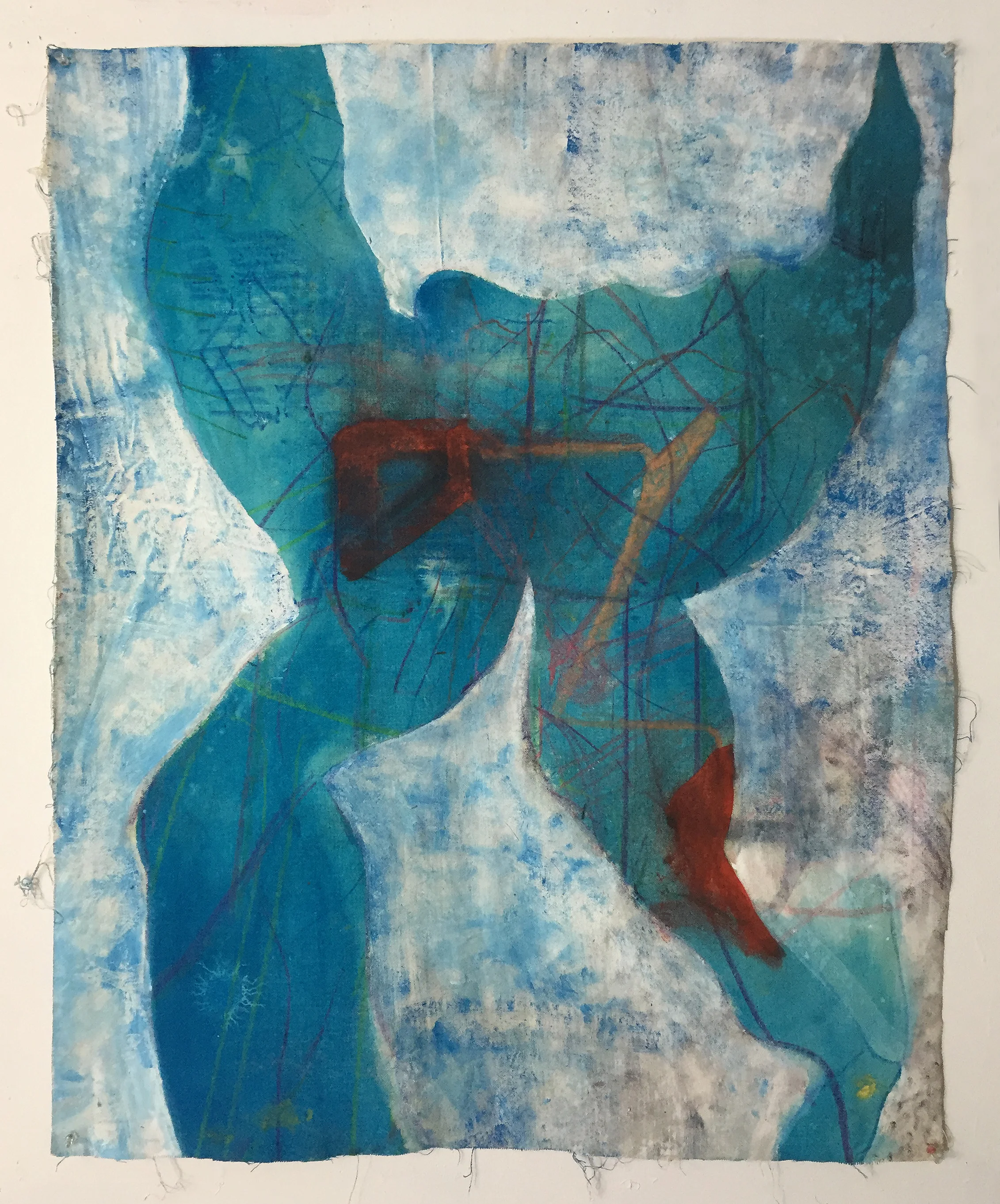 KO 2016 Mixed-media on canvas 28 x 35 in.