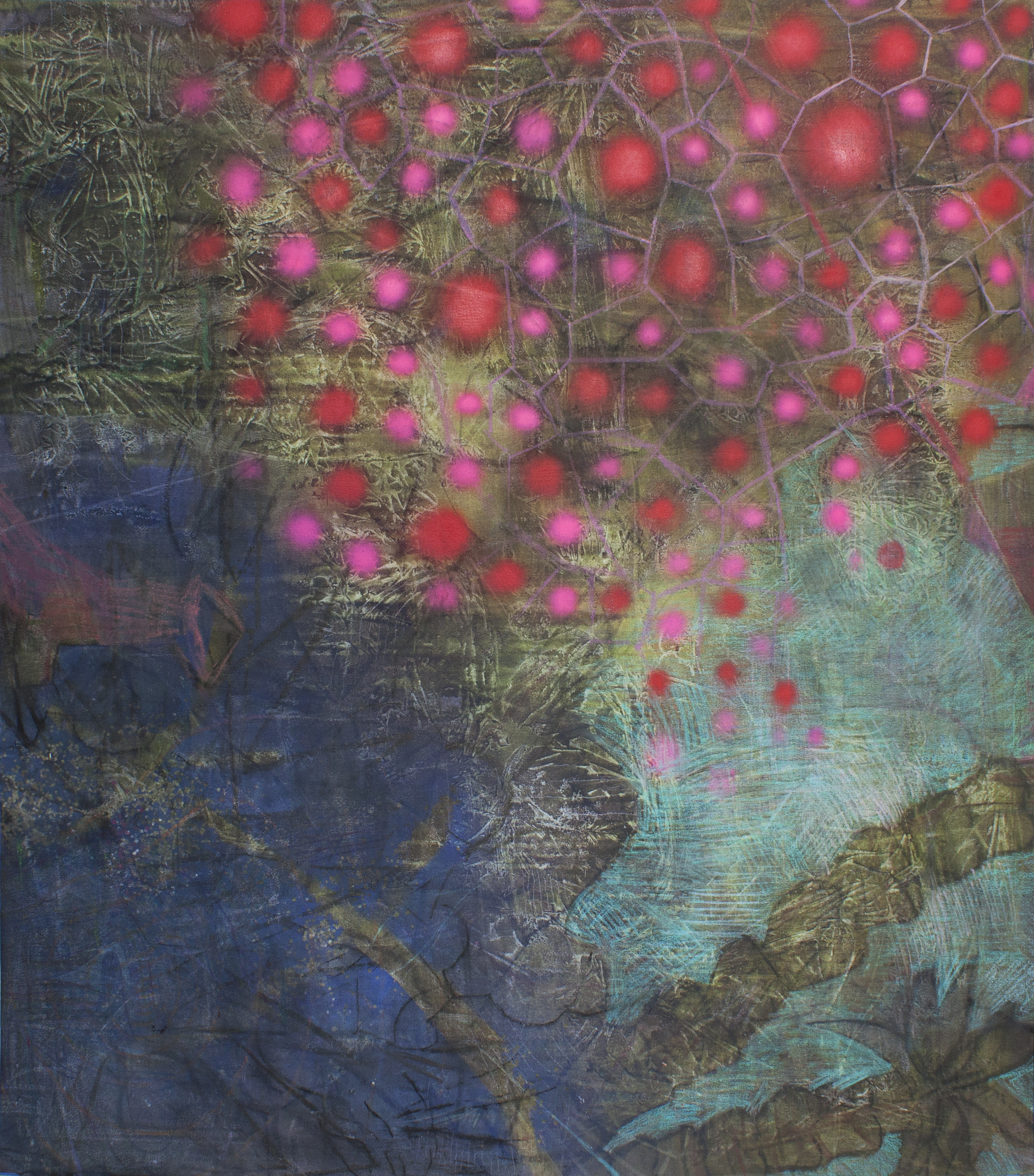 From Sea to Shore 2015 Mixed-media on canvas 54 x 61 in.
