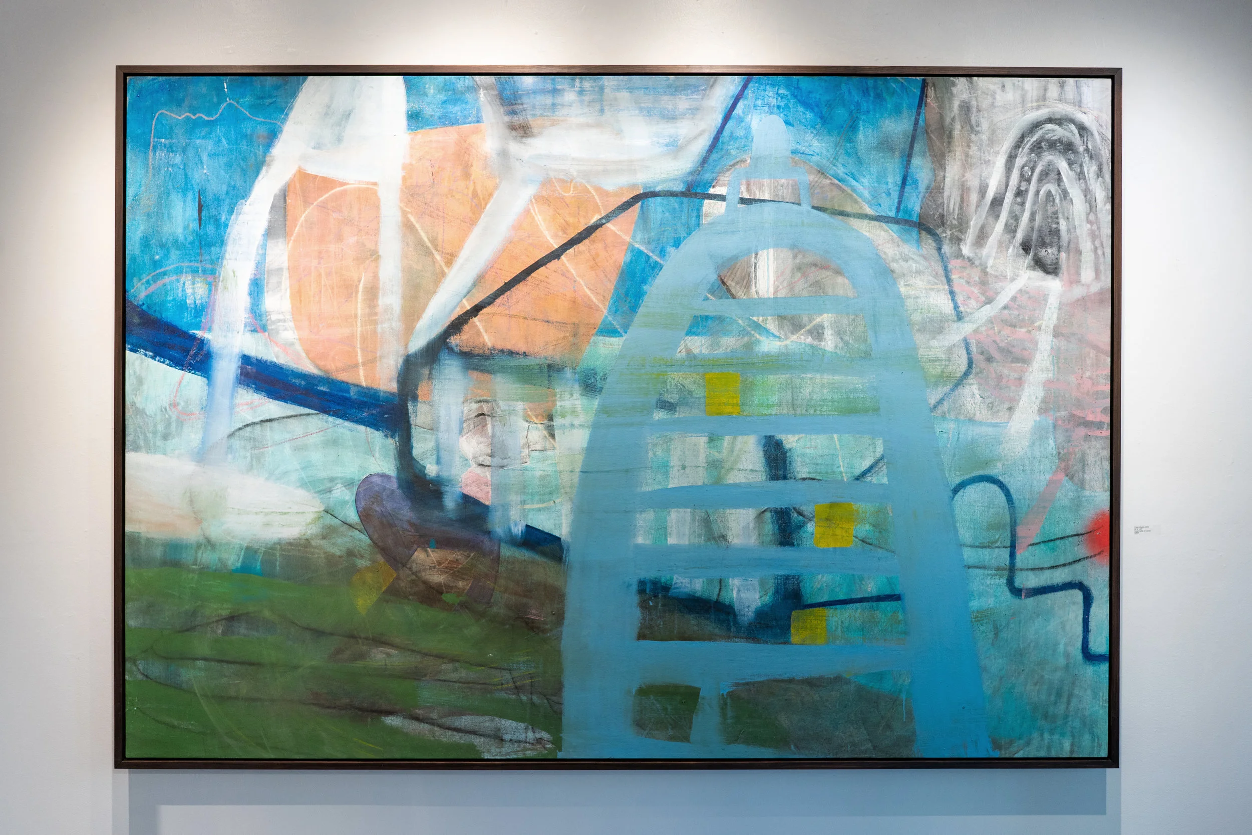 Cross Country 2018 Mixed-media on canvas 64.5 x 93 in.